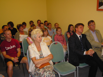 Od prawej: Janusz Gościniak, Janusz Poła, Danuta Kosik