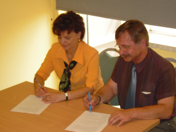 Od lewej: Irena Sierpowska Glapiak, Paweł Kuciak